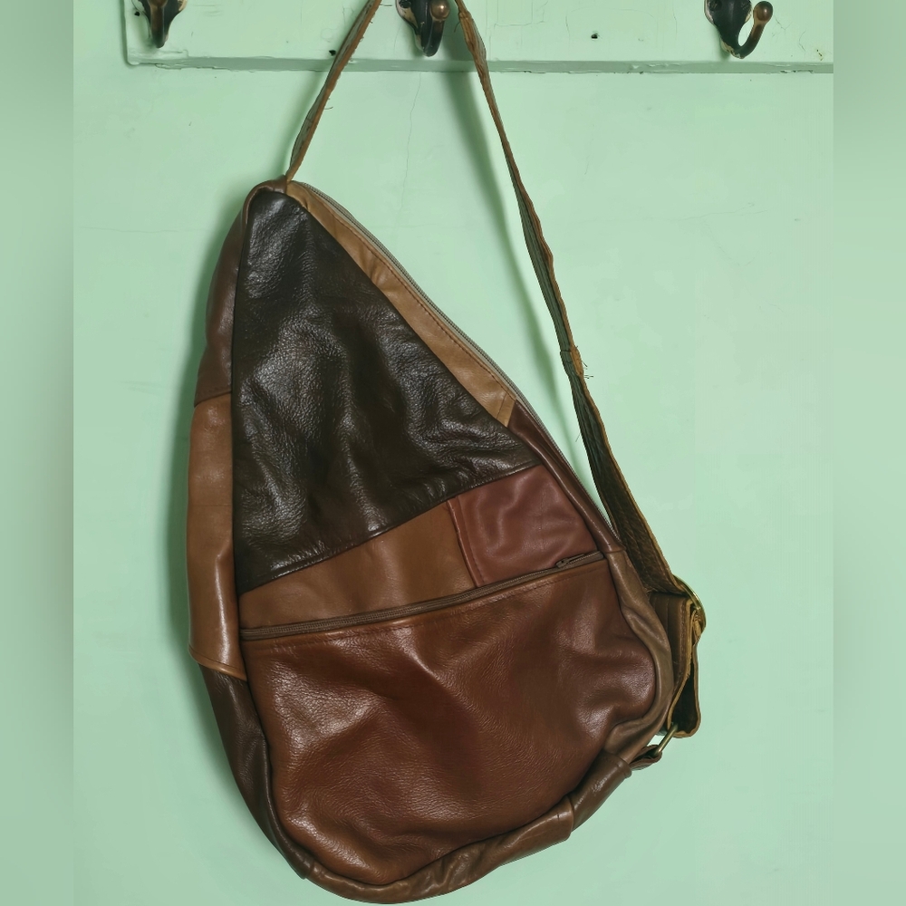 Cross Body Bag Unisex Healthy Back Leather